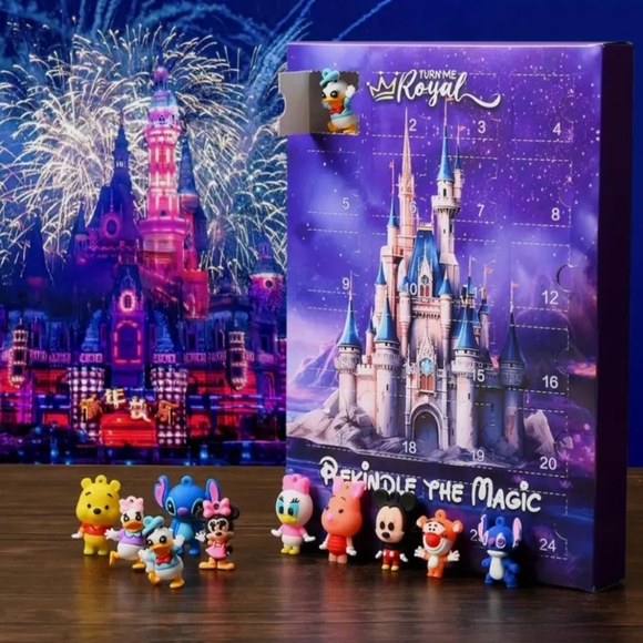 Disney Advent Calendar with Colorful Keychain Figurines - Picture 3 of 4